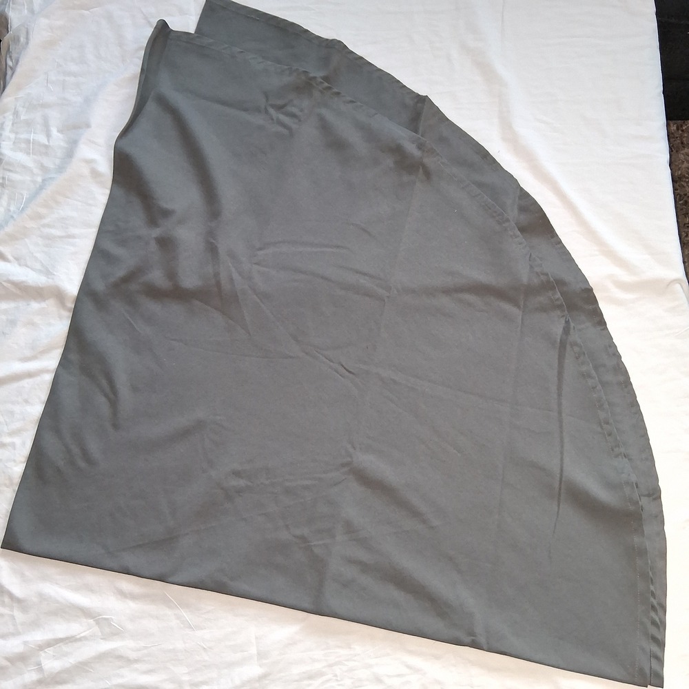 Threshold Gray Curtain Panel‎ Room Darkening Window Covering 34" Length
